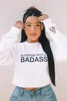Amanda Ensing: Badass Crop Crewneck