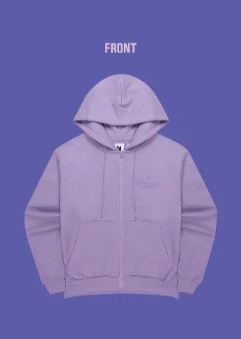 BTS BUSAN ZIP-UP HOODIE (LAVENDER) S/L