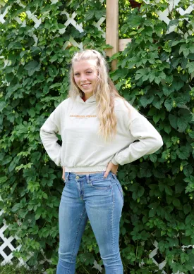 Crop Hoodie - Cream