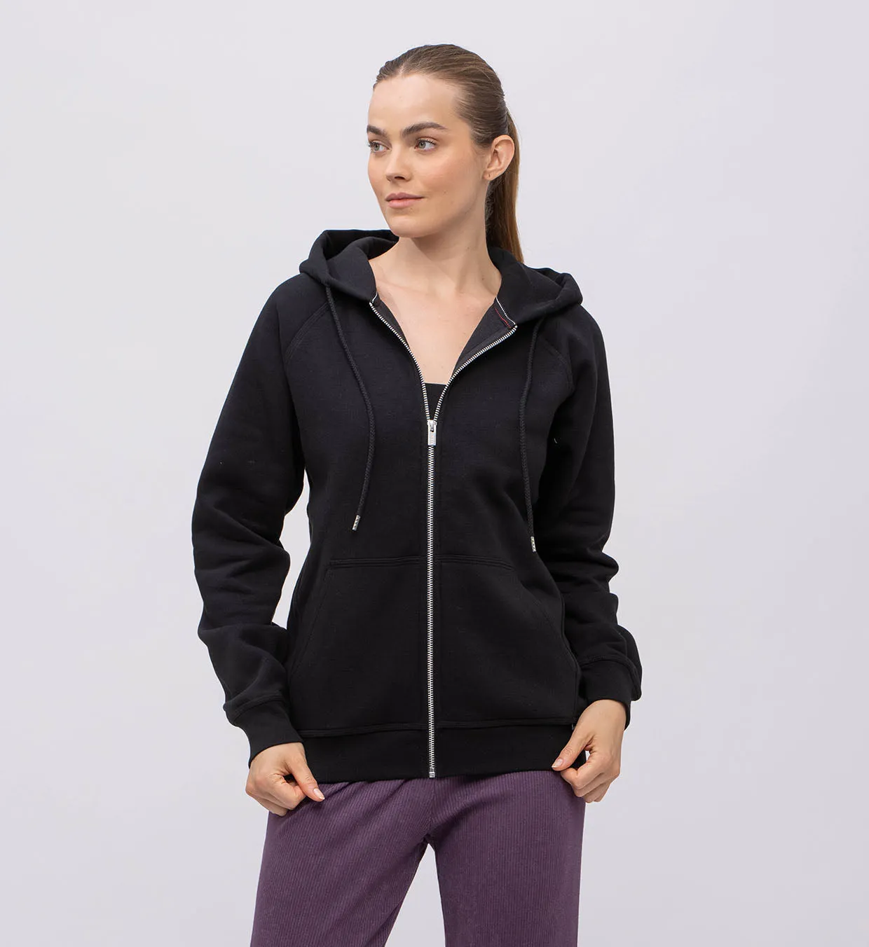 Fleece Hoody   Zipper Women