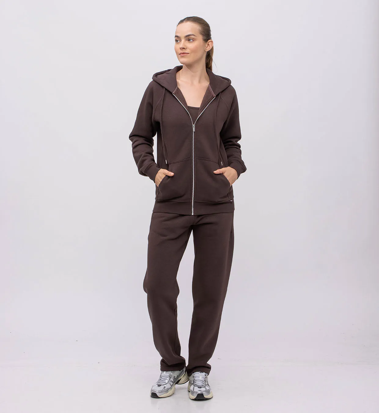 Fleece Hoody   Zipper Women