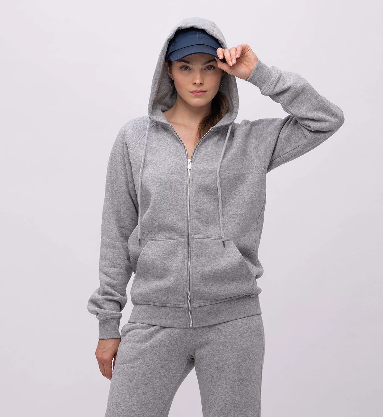Fleece Hoody   Zipper Women