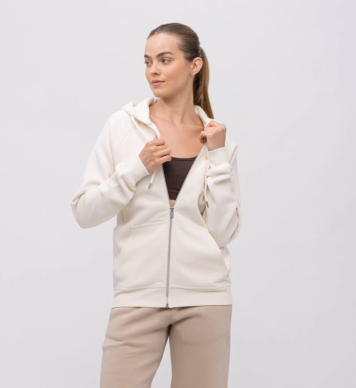 Fleece Hoody   Zipper Women