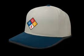 Girl Caution 6-Panel 2 Tone Hat Sand Navy