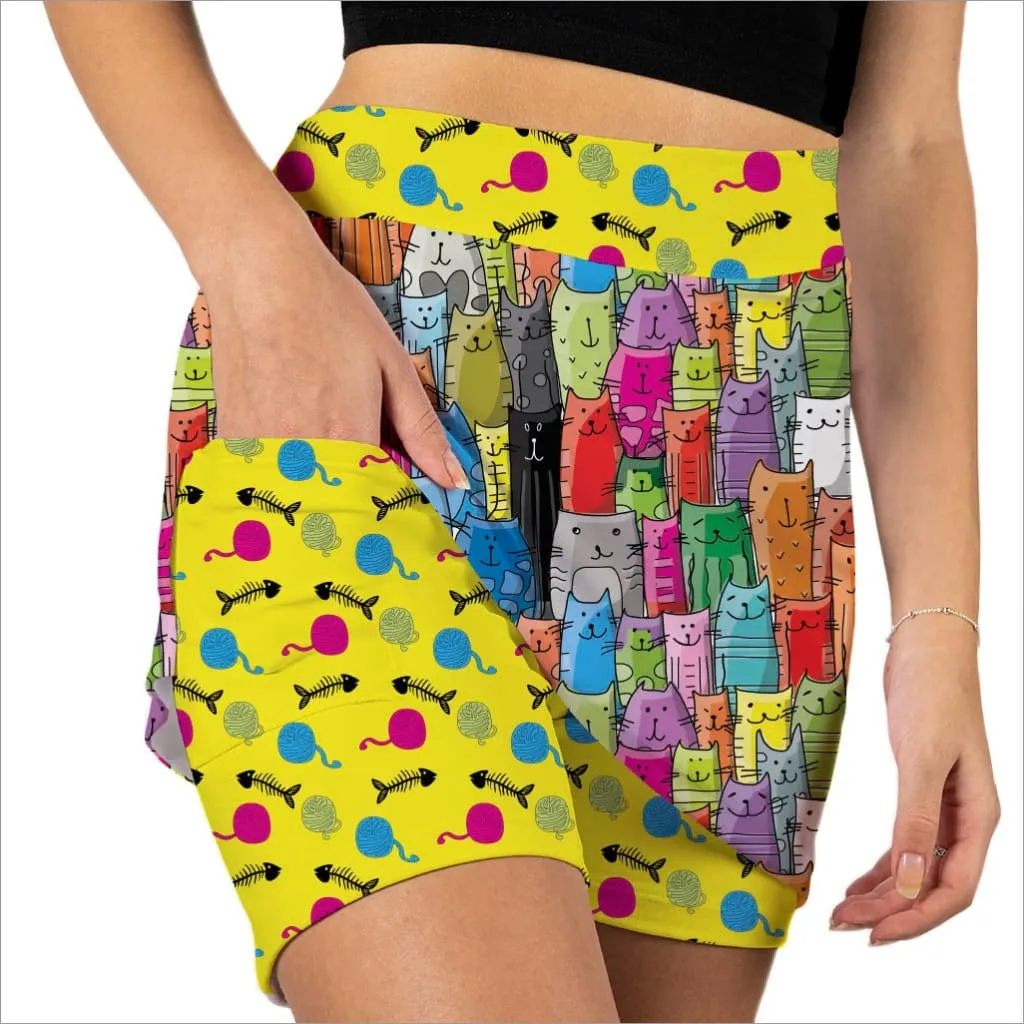 MEOW MIX CAT LOVER SKORT