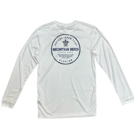 Postal Turtle Performance Sun Shirt - White