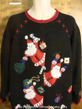 Santas with Presents Funny Christmas Sweater