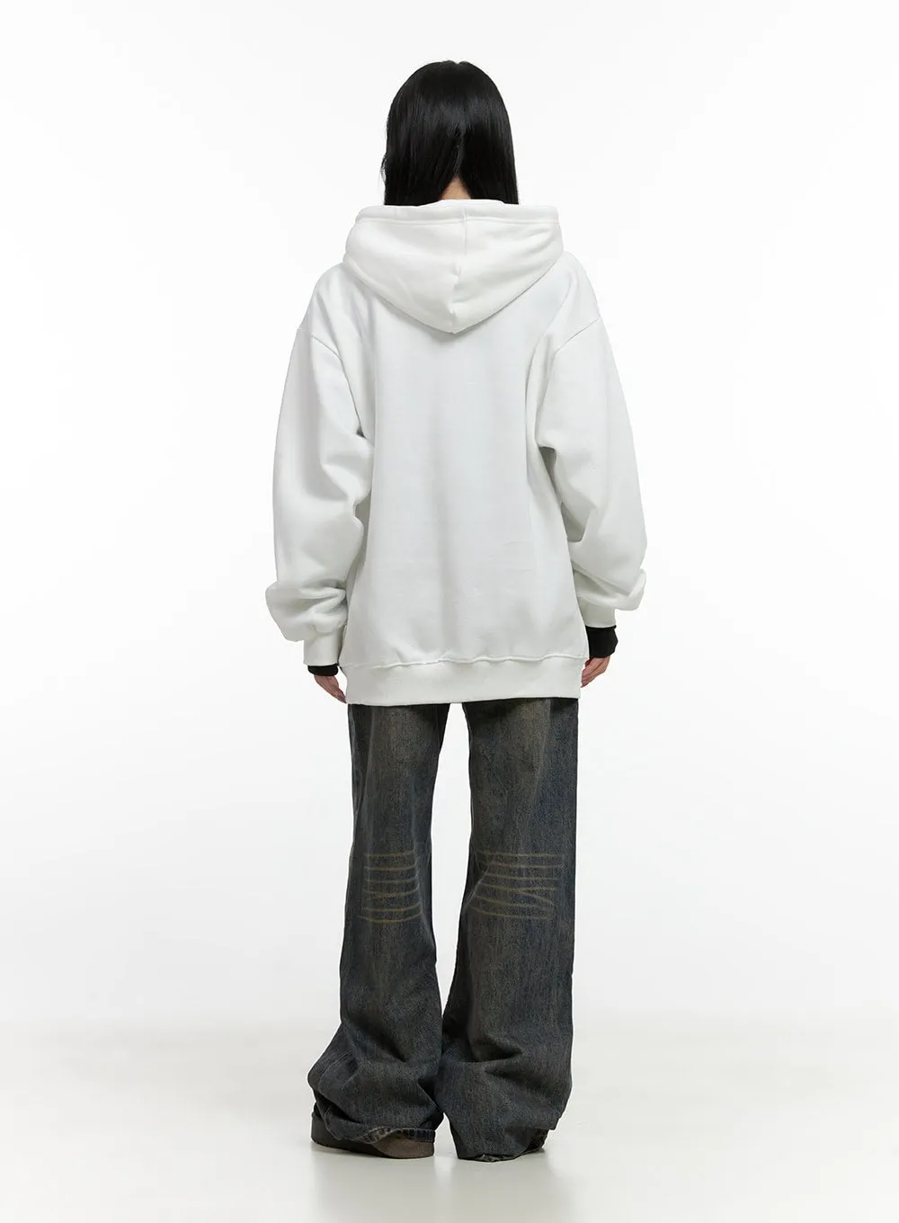Urban Zip-Up Graphic Hoodie CN411