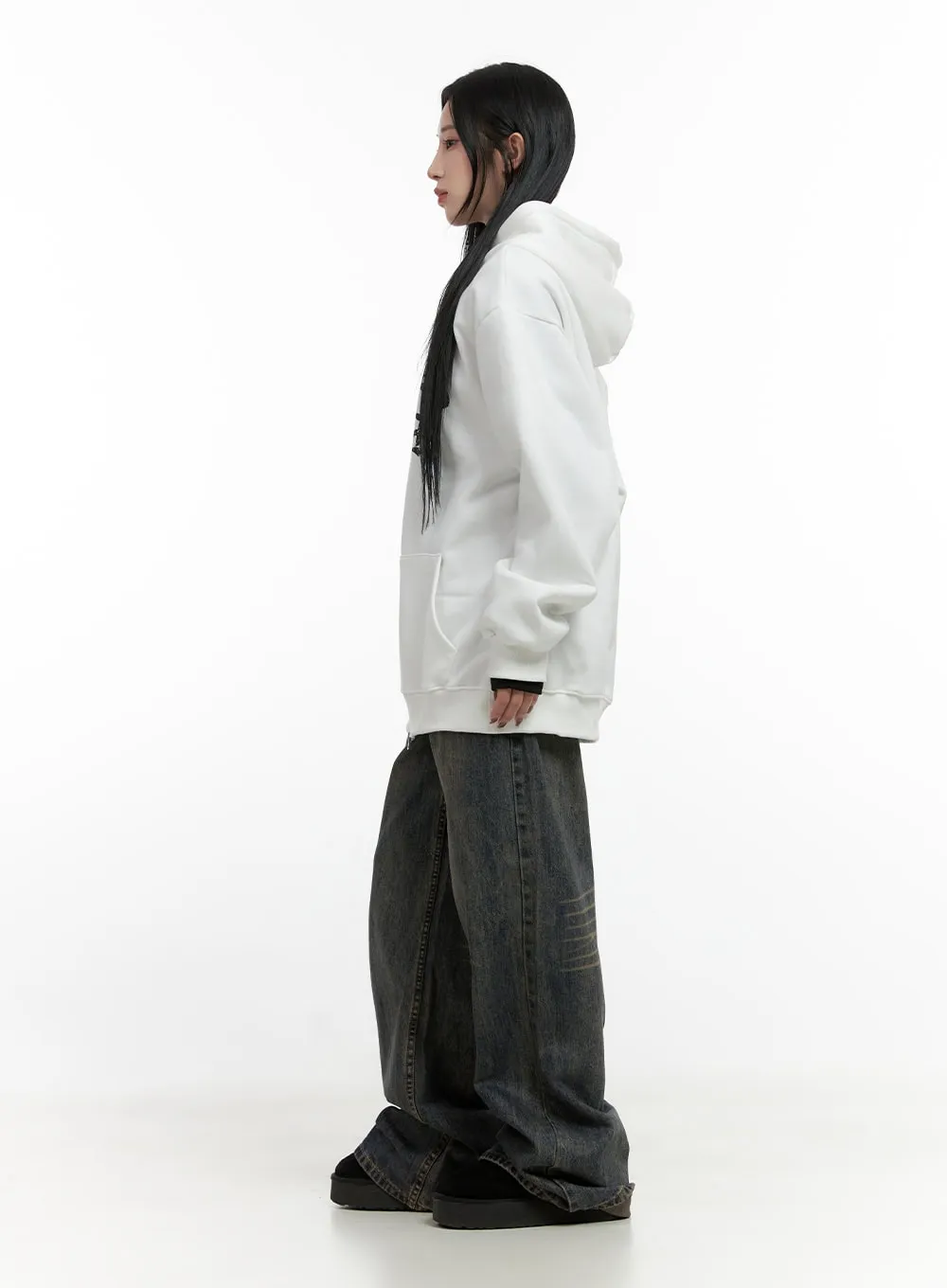 Urban Zip-Up Graphic Hoodie CN411